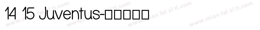 14 15 Juventus字体转换
